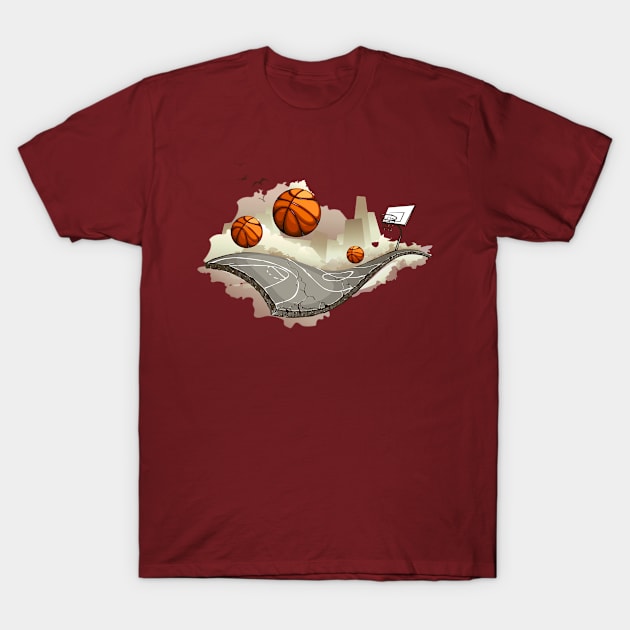 Creative Basketball T-Shirt by TomCage